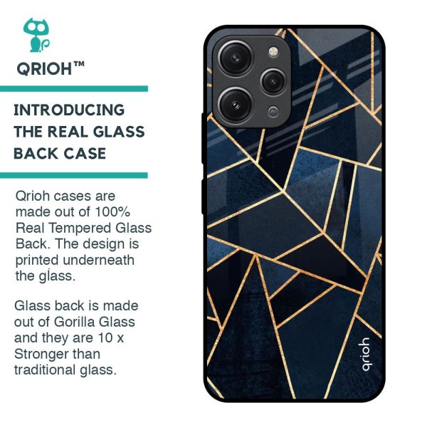 Abstract Tiles Glass Case for Redmi 12 Supply