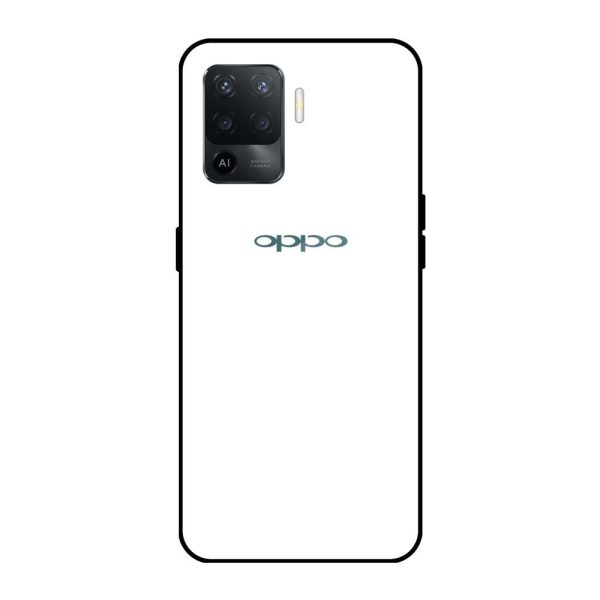 Arctic White Glass Case for Oppo F19 Pro Online now