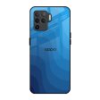 Blue Wave Abstract Glass Case for Oppo F19 Pro Supply