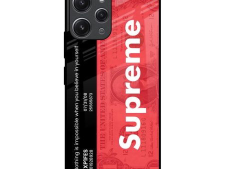 Supreme Ticket Glass Case for Redmi 12 Supply