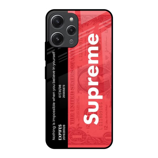 Supreme Ticket Glass Case for Redmi 12 Supply