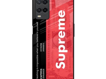 Supreme Ticket Glass Case for Realme 8 Online