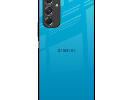 Blue Aqua Glass Case for Samsung Galaxy F34 5G For Cheap