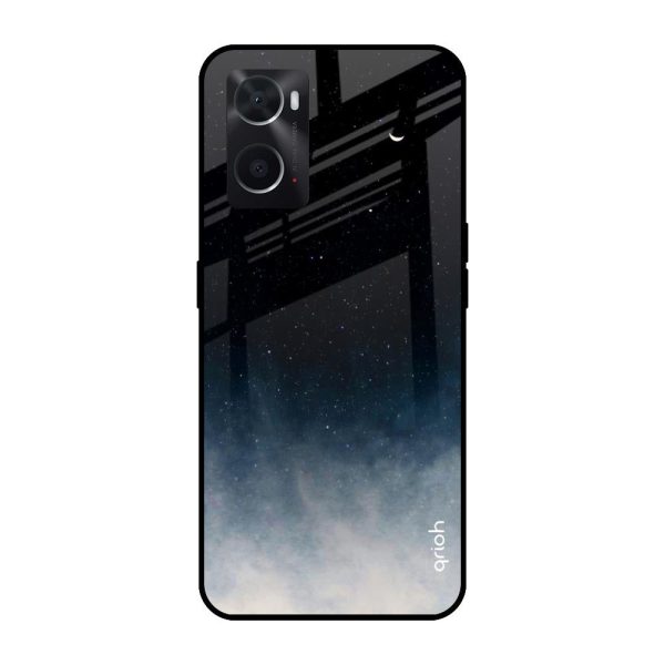 Black Aura Glass Case for Oppo A36 Fashion