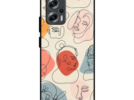 Abstract Faces Glass Case for Redmi K50i 5G Supply