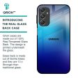 Blue Rhombus Pattern Glass Case for Samsung Galaxy M34 5G For Discount