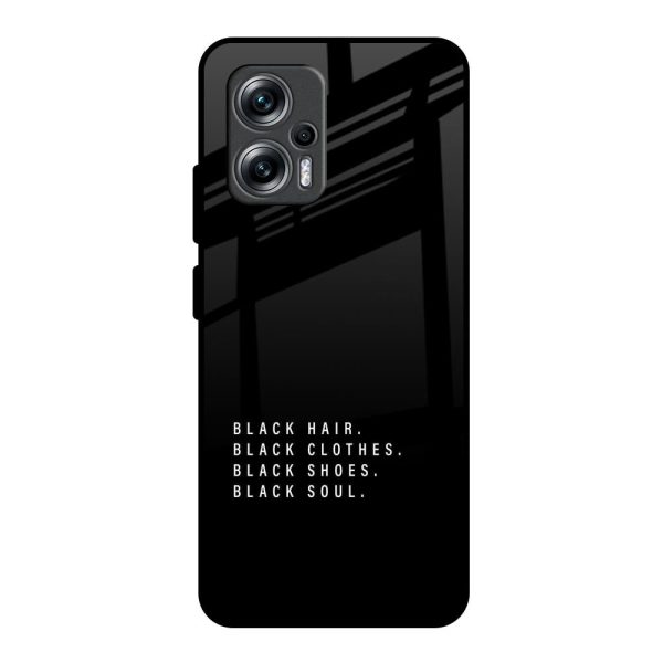 Black Soul Glass Case for Redmi K50i 5G For Sale