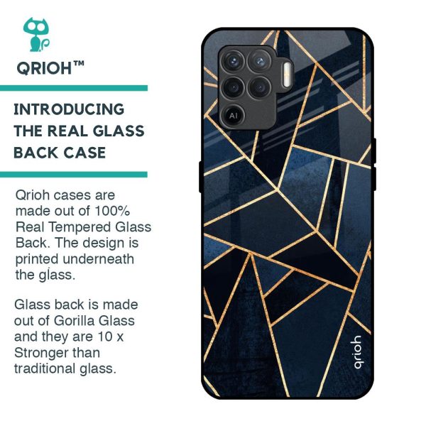 Abstract Tiles Glass Case for Oppo F19 Pro For Discount