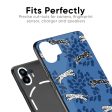 Blue Cheetah Glass Case for Nothing Phone 2a Plus For Cheap