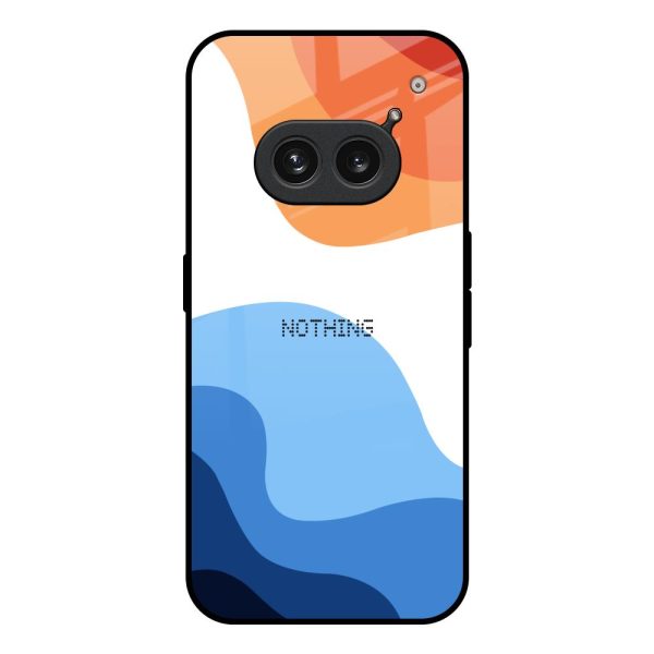 Wavy Color Pattern Glass Case for Nothing Phone 2a 5G Online