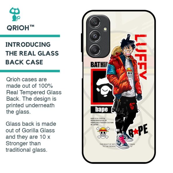 Bape Luffy Glass Case for Samsung Galaxy M34 5G Discount