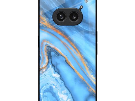 Vibrant Blue Marble Glass Case for Nothing Phone 2a 5G Supply