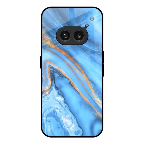 Vibrant Blue Marble Glass Case for Nothing Phone 2a 5G Supply