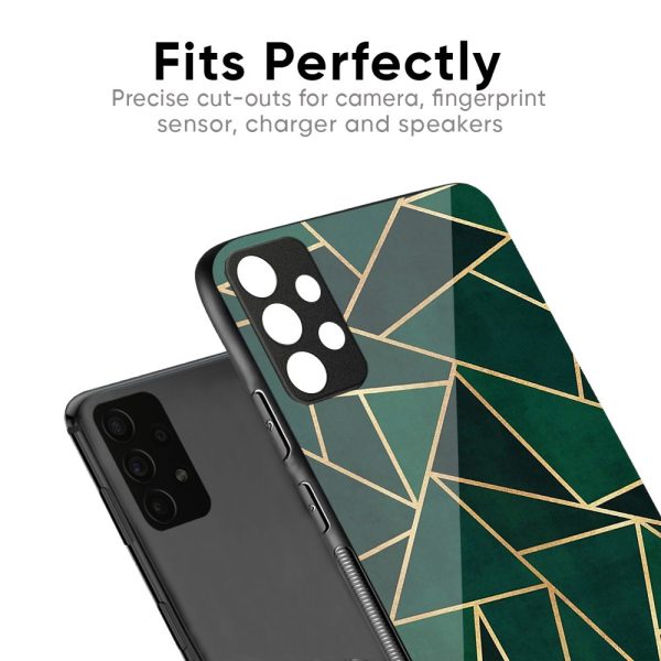 Abstract Green Glass Case For Redmi 12 Discount