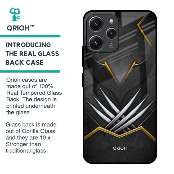 Black Warrior Glass Case for Redmi 12 Supply