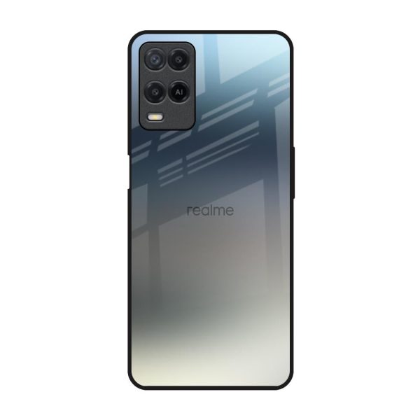 Tricolor Ombre Glass Case for Realme 8 Sale