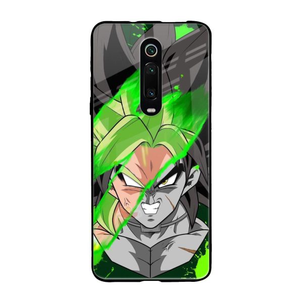 Anime Green Splash Glass Case for Xiaomi Redmi K20 Fashion