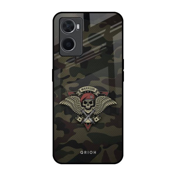 Army Warrior Glass Case for Oppo A36 Online Sale