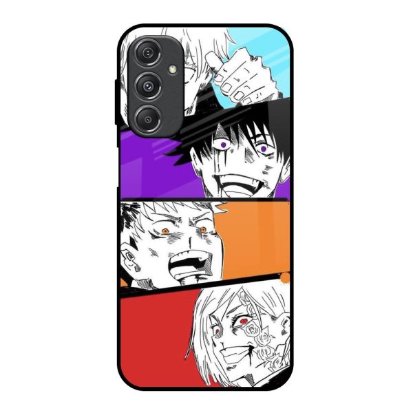 Anime Sketch Glass Case for Samsung Galaxy M34 5G Sale