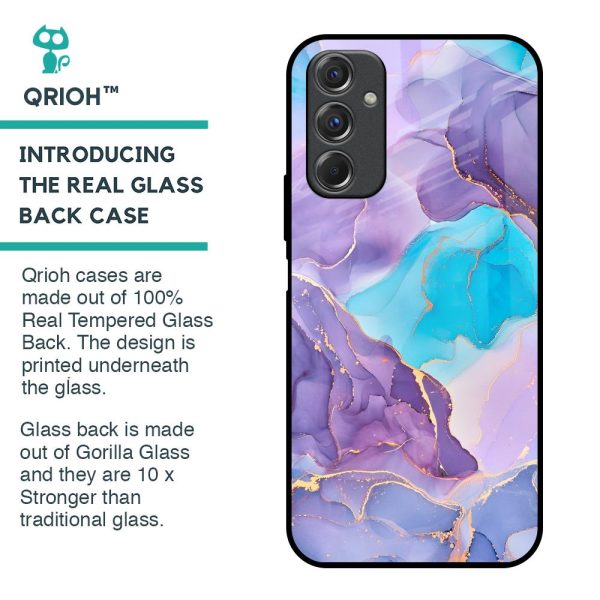 Alcohol ink Marble Glass Case for Samsung Galaxy F34 5G Online now