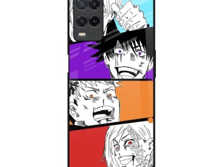 Anime Sketch Glass Case for Realme 8 For Sale