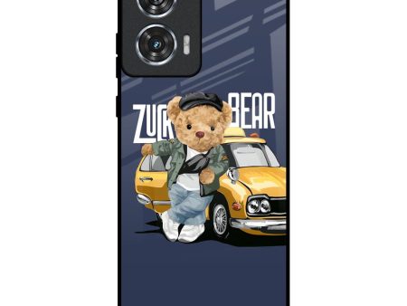 Adventurous Bear Glass Case for Motorola Edge 50 Fusion 5G Hot on Sale