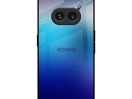 Blue Rhombus Pattern Glass Case for Nothing Phone 2a Plus Online Hot Sale