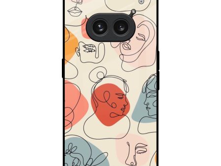 Abstract Faces Glass Case for Nothing Phone 2a Plus on Sale