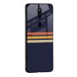 Tricolor Stripes Glass Case For Oppo F19 Pro Online Hot Sale