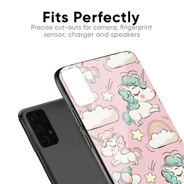 Balloon Unicorn Glass case for Oppo Reno8T 5G Online now