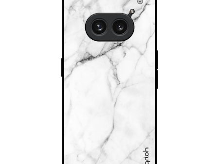 Modern White Marble Glass Case for Nothing Phone 2a 5G Online Sale