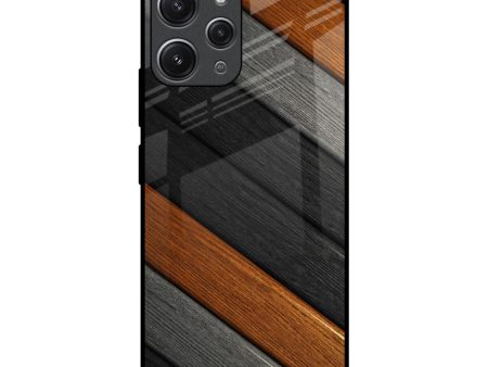 Tri Color Wood Glass Case for Redmi 12 Online