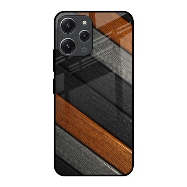 Tri Color Wood Glass Case for Redmi 12 Online