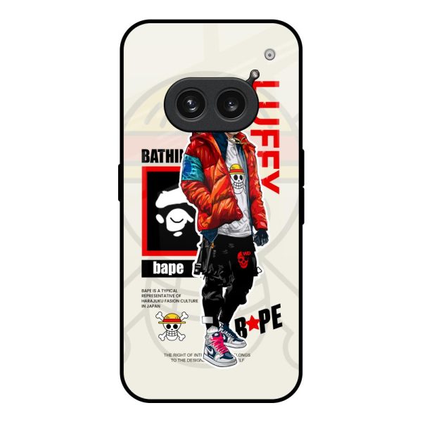 Bape Luffy Glass Case for Nothing Phone 2a Plus Online