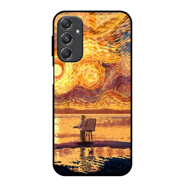 Sunset Vincent Glass Case for Samsung Galaxy M34 5G Online