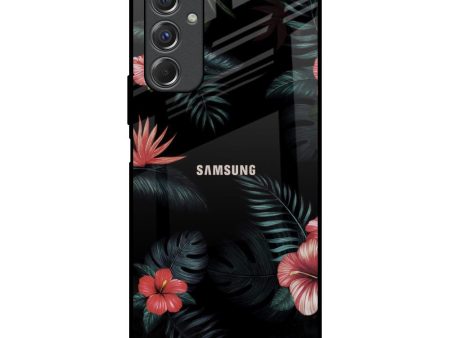 Tropical Art Flower Glass Case for Samsung Galaxy F34 5G on Sale