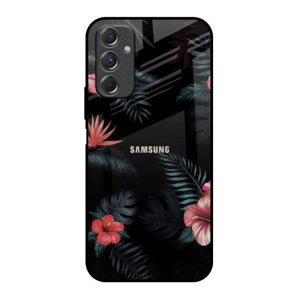 Tropical Art Flower Glass Case for Samsung Galaxy F34 5G on Sale