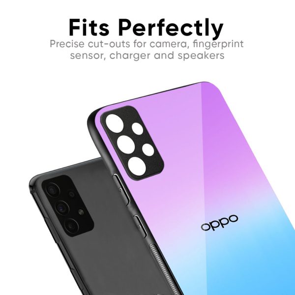 Unicorn Pattern Glass Case for Oppo F19 Pro Fashion