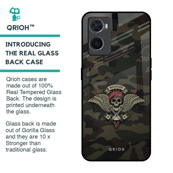 Army Warrior Glass Case for Oppo A36 Online Sale