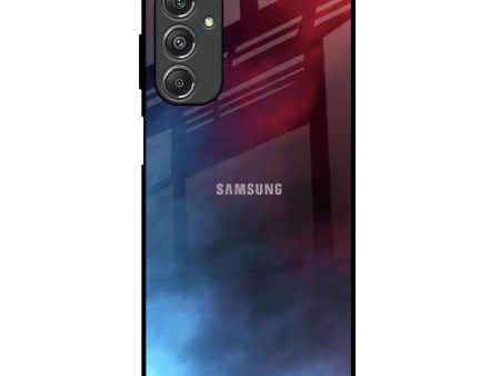 Smokey Watercolor Glass Case for Samsung Galaxy M34 5G Online now