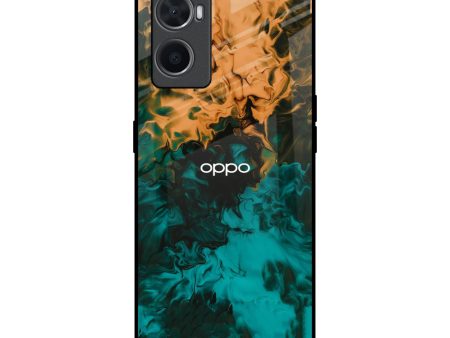 Watercolor Wave Glass Case for Oppo A36 Hot on Sale