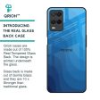 Blue Wave Abstract Glass Case for Realme 8 Supply