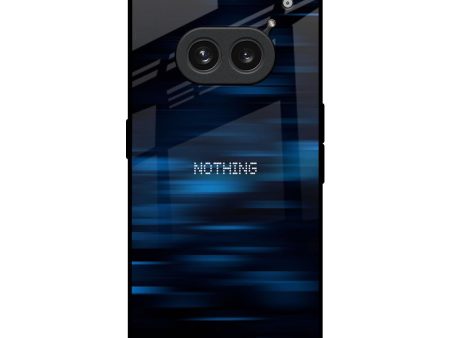 Blue Rough Abstract Glass Case for Nothing Phone 2a 5G Supply