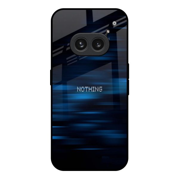 Blue Rough Abstract Glass Case for Nothing Phone 2a 5G Supply