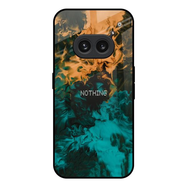 Watercolor Wave Glass Case for Nothing Phone 2a Plus For Cheap