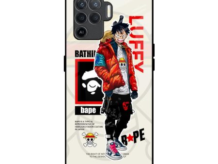 Bape Luffy Glass Case for Oppo F19 Pro Hot on Sale