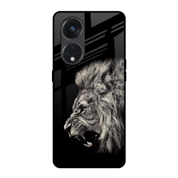 Brave Lion Glass Case for Oppo Reno8T 5G Discount