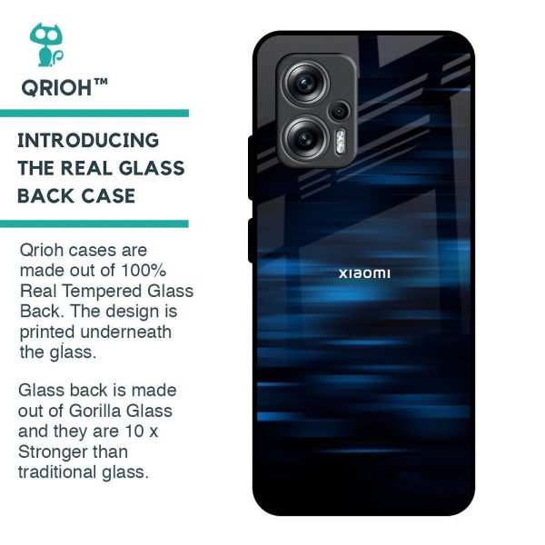 Blue Rough Abstract Glass Case for Redmi K50i 5G Discount