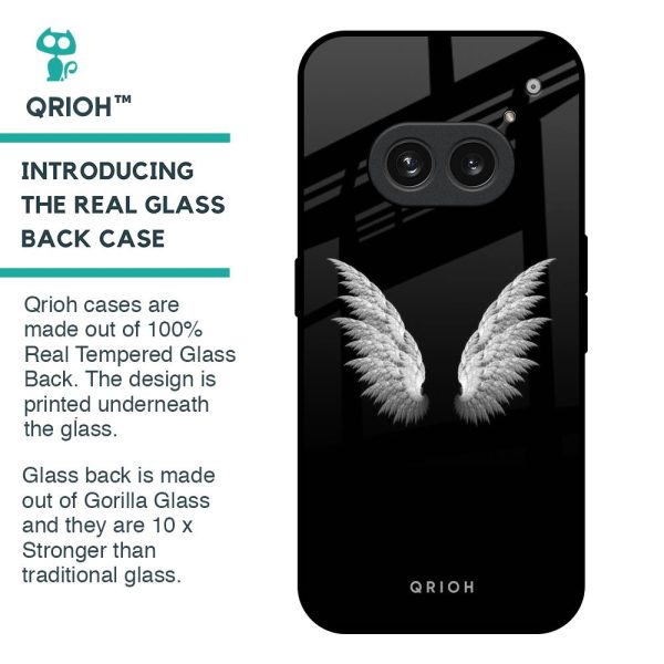 White Angel Wings Glass Case for Nothing Phone 2a 5G Online