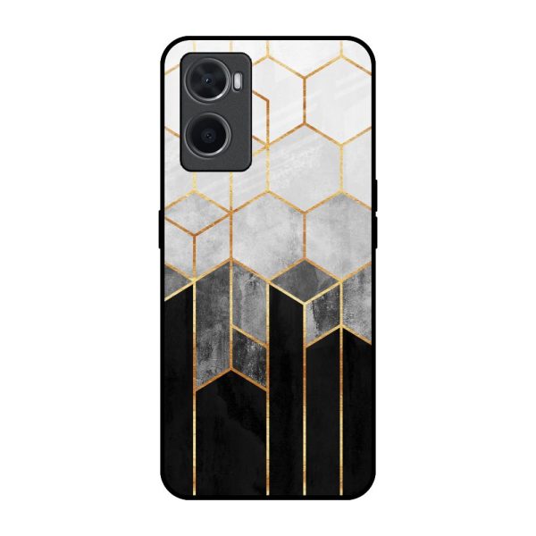 Tricolor Pattern Glass Case for Oppo A96 Discount